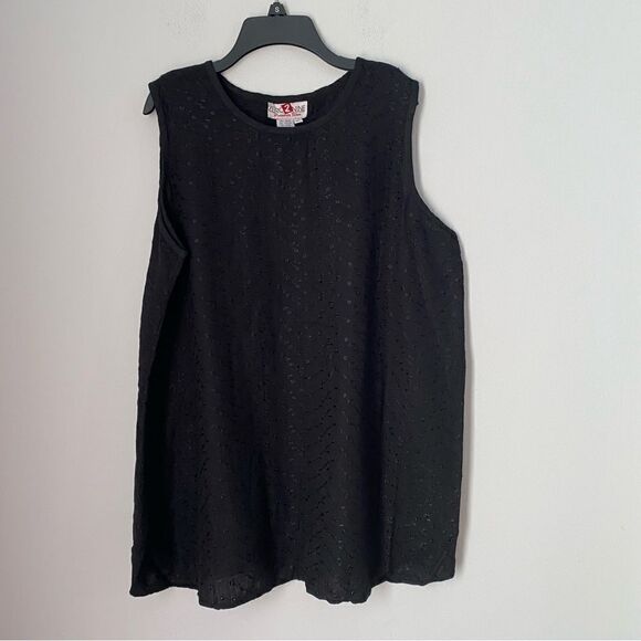 Zero to Nine Maternity Wear Women’s Eyelet Mini Slip Dress Black L - Picture 1 of 3